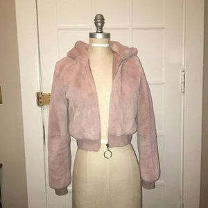 Faux Fur Bomber Jacket